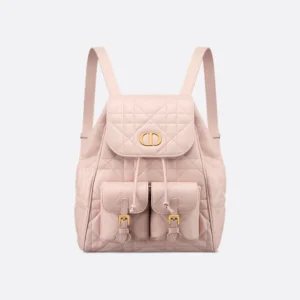 powder pink medium dior caro backpack