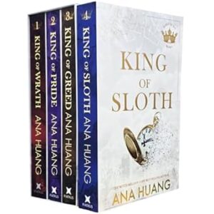 combo kings of sin series 4 books set by ana huang (king of wrath, king of pride, king of greed, king of sloth)